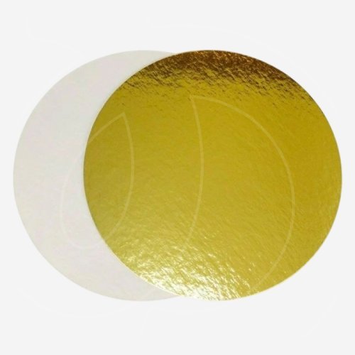 Подложка под торт Золото/Белая 3 мм 26 см 