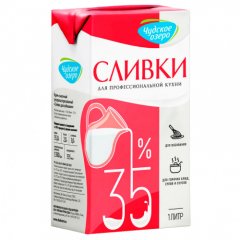 Сливки Чудское озеро 35% 1 л без скидки