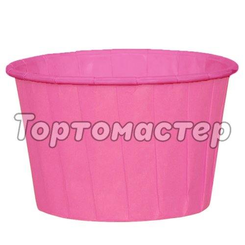 Капсула бумажная с подворотом Розовая D50 H40 1 шт 
