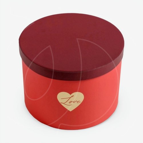 Коробка для сладостей круглая "Love" 20х14 см 4796439