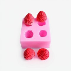 Молд силиконовый 3D "Четыре клубники" М-146							