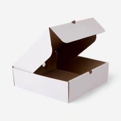 Коробка для пирога белая 28х28х8,5 см 