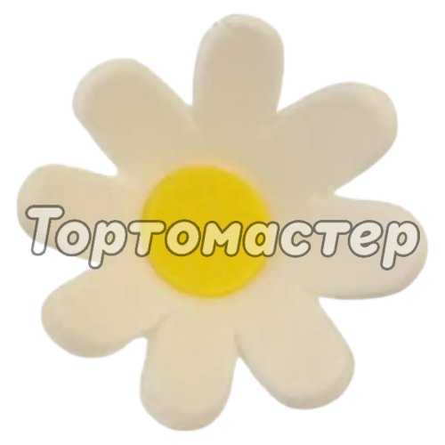 Украшение сахарное "Ромашка" 6 шт 8046