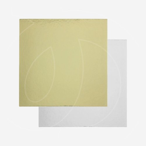 Подложка под торт Золото/Белая 1,5 мм 11,5х11,5 см п 1,5-115*115 ПЗБ