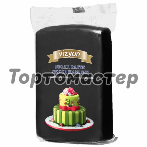 Мастика кондитерская сахарная Vizyon "Чёрная" 500 г , 290 ₽ Мастика кондитерская сахарная Vizyon "Чёрная" 500 г