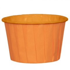 Капсула бумажная с подворотом Оранжевая D50 H40 1 шт FZM 50x40 оранж
