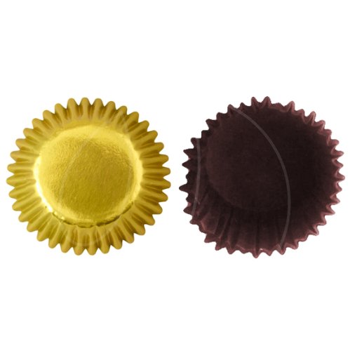 Капсула бумажная Золото/Коричневая D30 H17 40 шт 66051