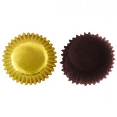 Капсула бумажная Золото/Коричневая D30 H17 40 шт 66051