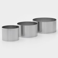 Набор форм металлических для выпечки Кольцо высокое 8; 10; 12 см 3 шт 3863480				