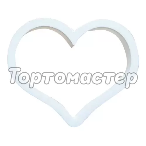 Вырубка пластиковая LUBIMOVA "Сердечко 11 см" LC-00003307