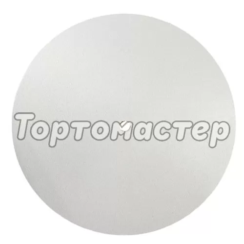Подложка под торт ЛХДФ с отверстием Белая двухсторонняя 6 мм 36 см 