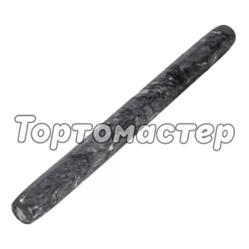 Скалка мраморная Чёрная 25 см 7514840