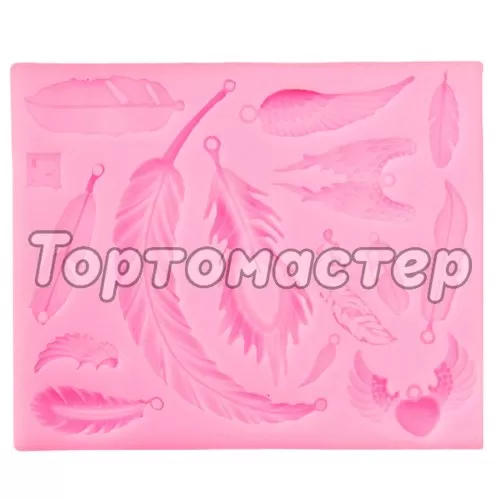Молд силиконовый "Перья" 3146763